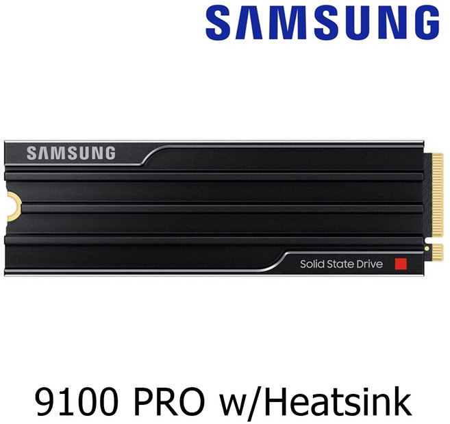 삼성 9100 PRO PCIe 5.0x4 M.2 2280 (관부가세포함_미국정품), 방열판 포함되어있음, 1TB