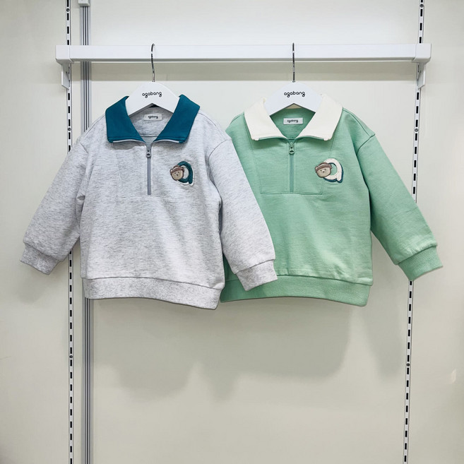 아가방(야탑점) 60%SALE 편안한 집업 맨투맨 티셔츠입니다~ #어린이집 #놀이터 #문화센터 #봄 티셔츠