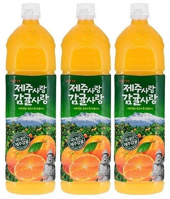 롯데 델몬트 제주사랑 감귤사랑, 1.5L