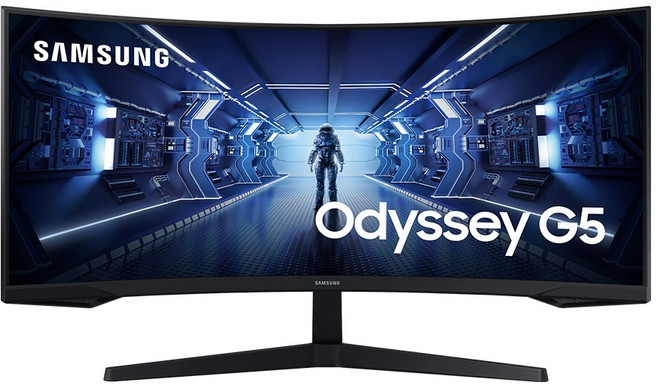 삼성전자 86.4cm QHD 오디세이 G5 게이밍 모니터, G5 C34G55T, 86.6cm