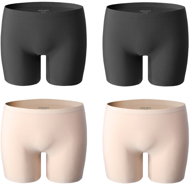 언더스미스 여성용 무봉제 드로즈 팬티 4종 세트