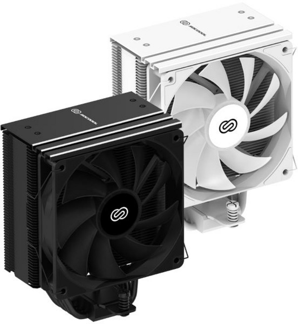 쓰리알시스템 Socoool PWM 램프리 쿨러, RC370N, 블랙, 1개