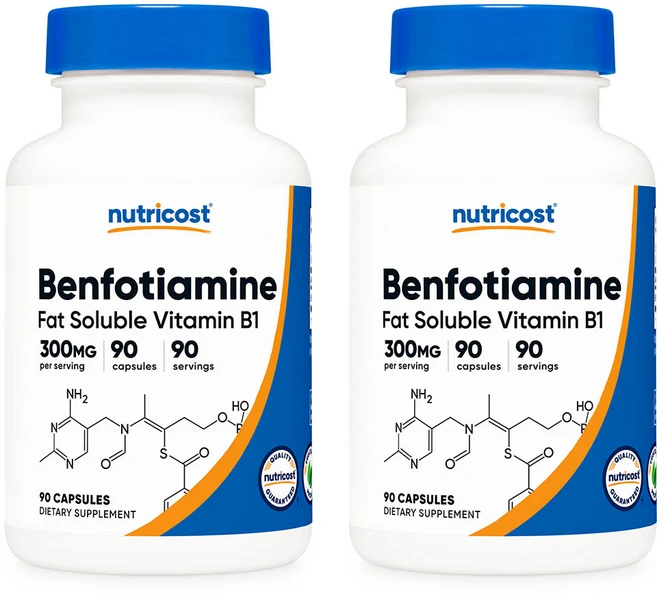 뉴트리코스트 벤포티아민 300mg 활성 지용성 비타민 B1 90캡슐 2개, 90정 - 쿠팡