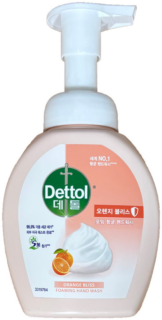 데톨 핸드워시 포밍 250g 오렌지, 단품, 1개