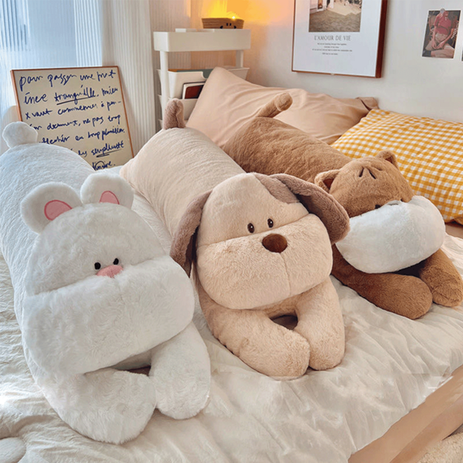 데미무드 두둥실 동물 바디필로우 롱쿠션 3types, 강아지
