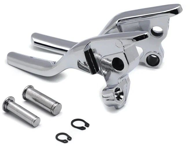 브레이크 클러치 핸드 레버 할리 데이비슨 08-13 투어링 2014-이후 FLHR 및 크롬/블랙 오토바이 부품, 02 MT241-02ST-CD