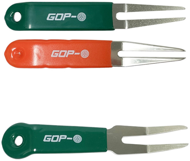 고프로골프 그린 보수기 라운딩 필드 준비용품 잔디 디봇툴 수리기 골프 악세사리 캐디용품, 그린보수기(소), 1개