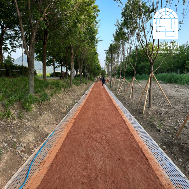 황토 흙 밟기 마사토 적토 황토길 흙밟기, 18kg, 1개