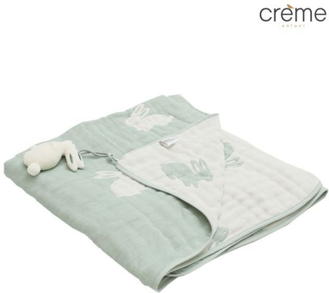 [크레므앙팡] 치포 오가닉 6중직 거즈 블랭킷 BS(100X140)+네임택