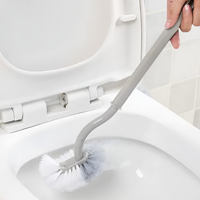 피앤도제 깨끗 욕실 변기 청소 솔, 2개, 그레이