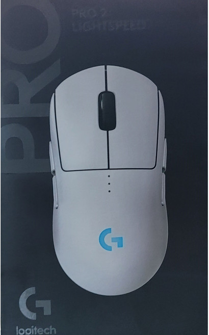 로지텍 PRO 2 LIGHTSPEED 게이밍 무선 마우스, 910-007305, 화이트