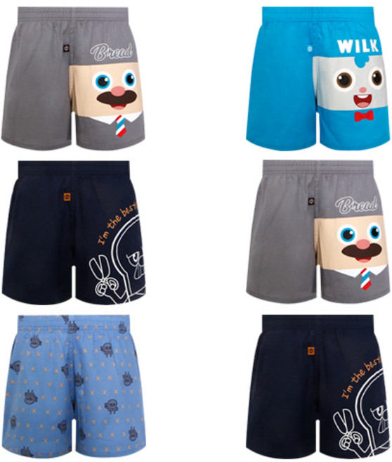 엠알키즈 ) 브레드이발소 트렁크 2매세트