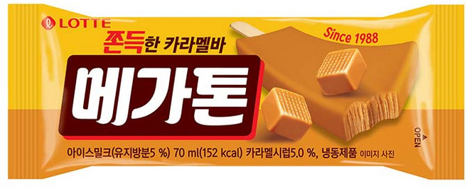 롯데 아이스크림 메가톤바, 70ml, 20개
