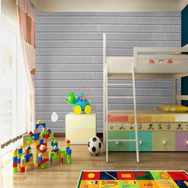 데코리아 DIY 생활방수 곰팡이 결로방지 방한 보온 프리미엄 접착식 폼블럭 20m모음, 1개, BLK-224 모노 타일 그레이