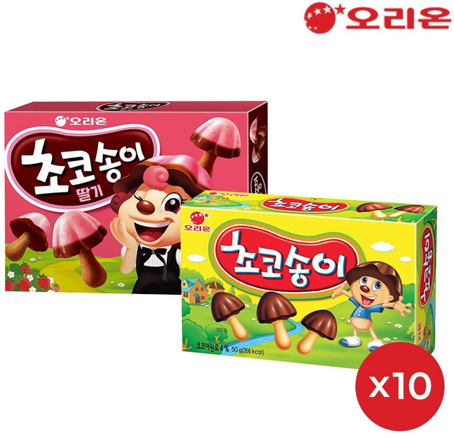 오리온 초코송이 딸기 x 10개 + 초코송이 10개, 950g, 1개