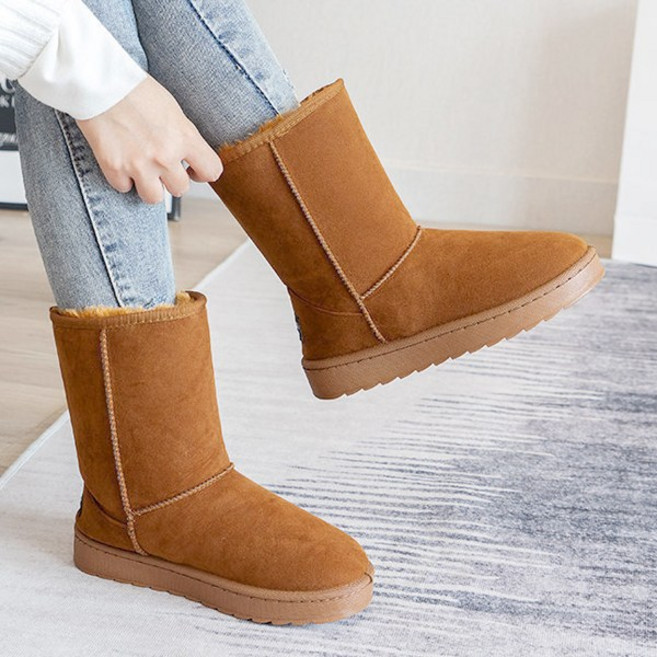 사일런트힐 여성 털부츠 겨울 기모 방한부츠 미들 부츠 여성털부츠