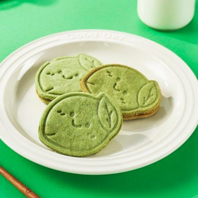 비아모 김해 장군차샌드 녹차 말차 관광기념품 답례품 수제쿠키, 1개