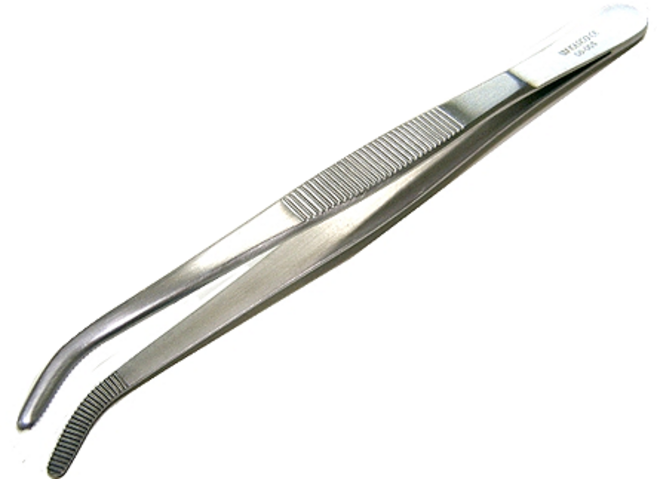 카스코 의료용 핀셋 포셉 드레싱포셉 곡 6-003, 1개