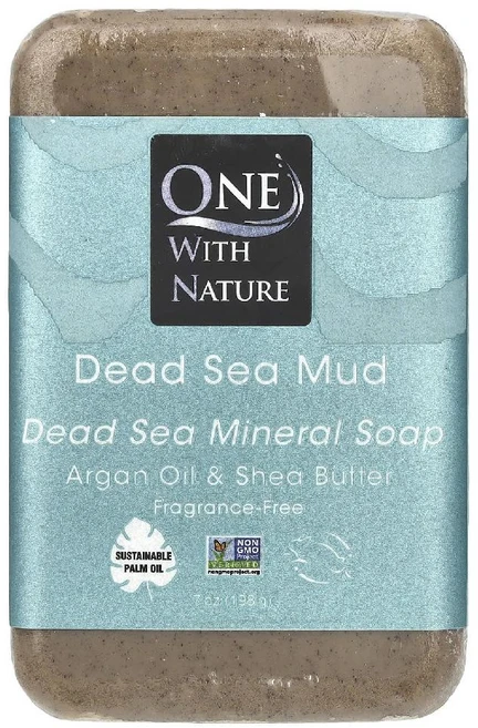 원위드네이처 사해 미네랄 숯 비누 198g 모공 정화 피지 케어 천연 수제비누 (원산지 요르단) - 쿠팡