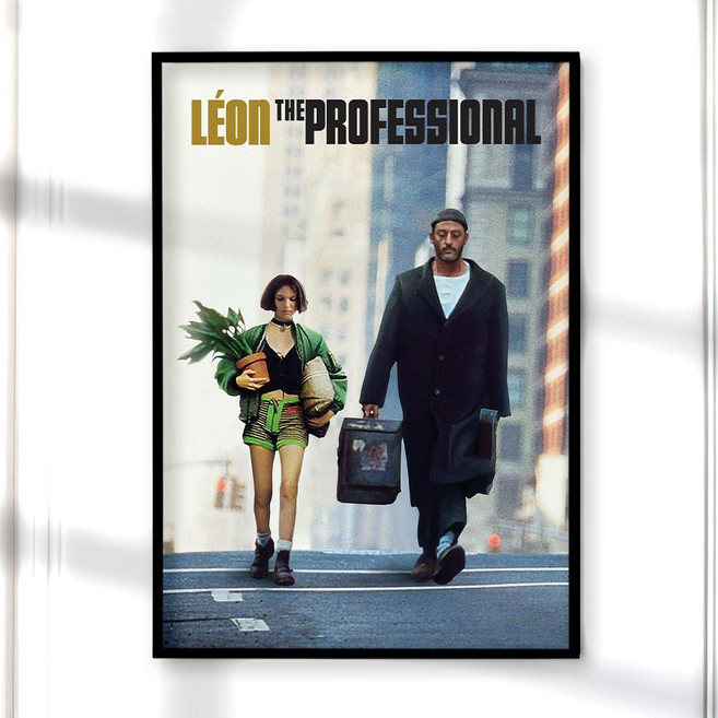 포스터월드 인테리어 영화 포스터 빈티지 액자 감성 거실 현관 그림 레옹 LEON 08, A4 사이즈(210x297mm), A4포스터만 구매