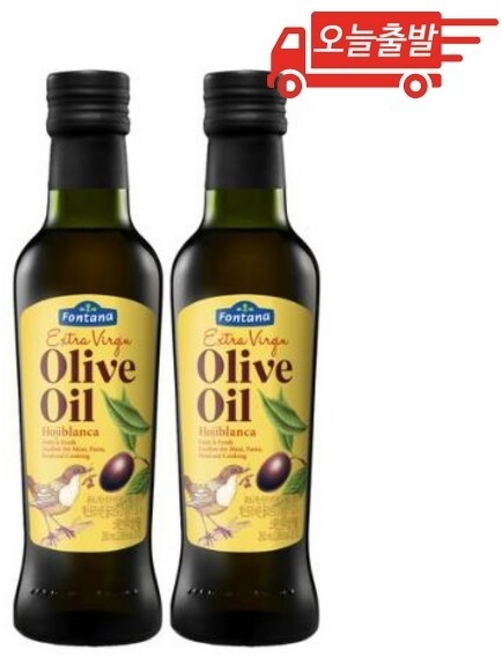 오늘출발 폰타나 프리미엄 엑스트라버진 올리브유 오히블랑카, 2개, 250ml