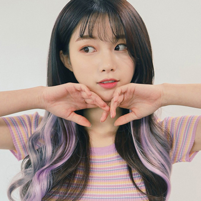 가발매니아 퍼스널 믹스 컬러피스 고열사 브릿지 2p, 퍼플믹스, 1개