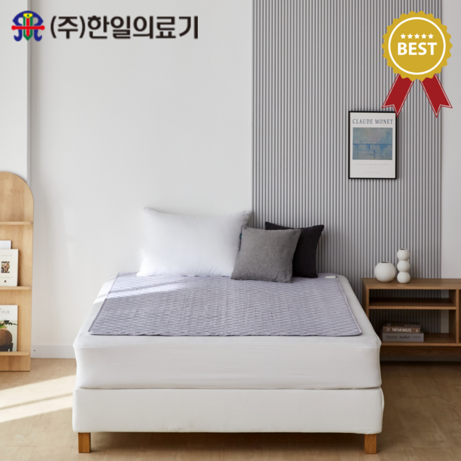 한일의료기 프리미엄 카본 탄소열선 전기요 퍼플 그레이 패턴 HL-204D(22) 더블(135*180cm) 싱글(100*180cm, 싱글 100*180cm