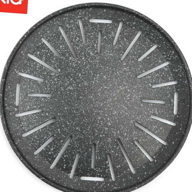 마블코팅 가스 숯불용 삼겹살 불판 구이용불판 고기구이판 고기판, 가스용 295mm