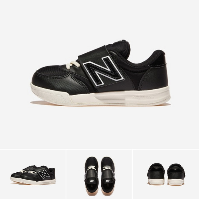 뉴발란스 아동 스니커즈 블랙 키즈 벨크로 운동화