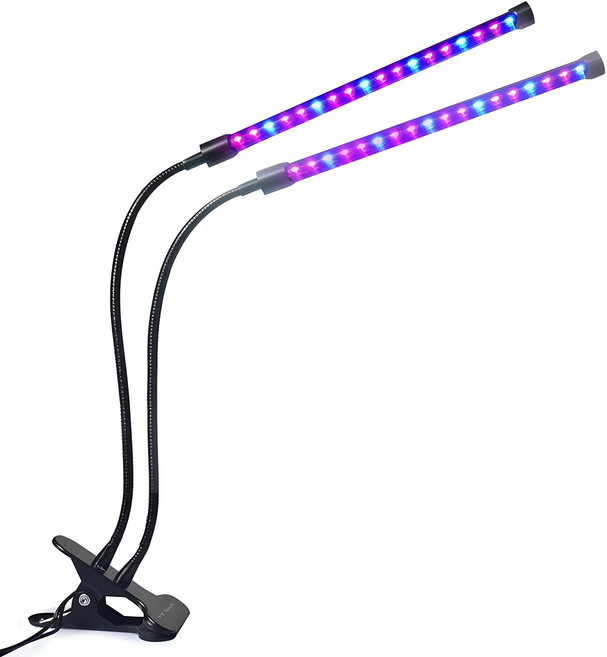 스마토이 LED 식물 성장조명 화분 재배 2구, 1개