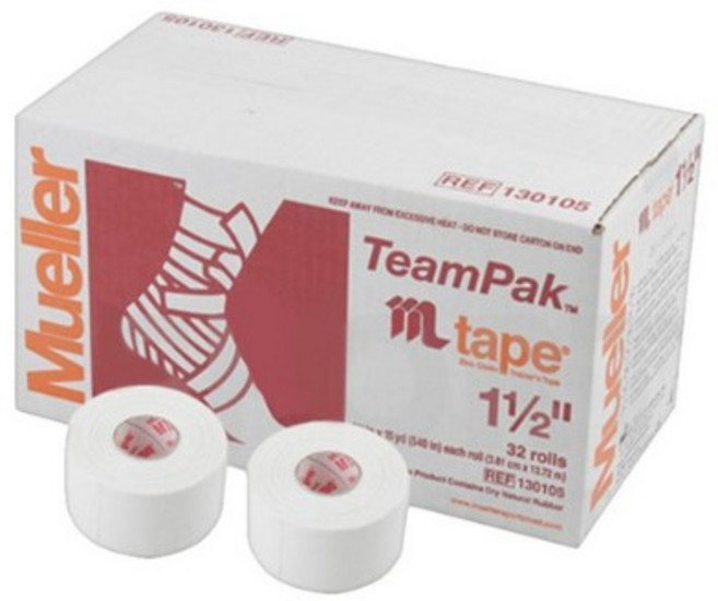 뮬러 엠테이프 M테이프 1박스(32롤)/ 발목 손가락 유도 주짓수 스포츠 테이핑 C테이프, 32개