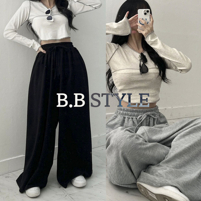 66-130 빅사이즈 여성 바지 밴딩 트레이닝 팬츠 6XL 와이드핏 하체커버 / 네버팬츠