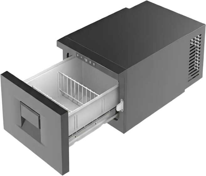 아크트라 차량용 냉장고 서랍형 캠핑 화물차 음료, 20L, 블랙
