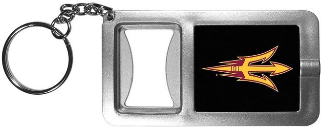 NCAA Siskiyou Sports Fan Shop 애리조나 주 선 데빌스 손전등 키 체인 병따개 포함 원 사이즈 블랙 172210