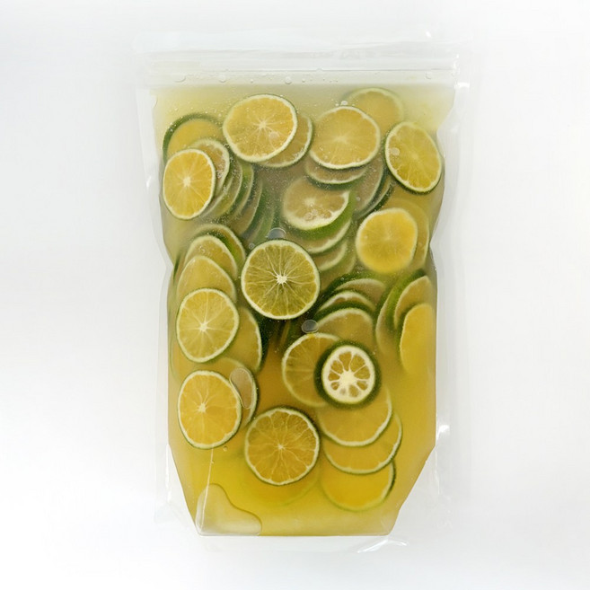 새청달청 제주 청귤청 슬라이스 수제청 업소용 매장용 대용량 정백당 청귤에이드 재료, 1개, 1개입, 1kg