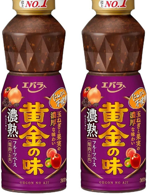 에바라 황금의 맛 농후한 야끼니쿠 양념 소스(깊고 진한맛) 360g x2병, 1개