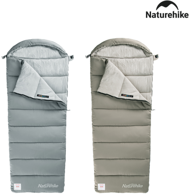 국내 당일발송 네이처하이크 간절기 삼계절 침낭 M180, 1개, 그레이 M180(L) 구형커버