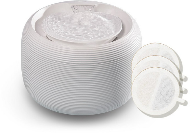 페키움 반려동물 자동 정수기 급수기 강아지 고양이, 페키움 자동정수기(세트2), 1세트