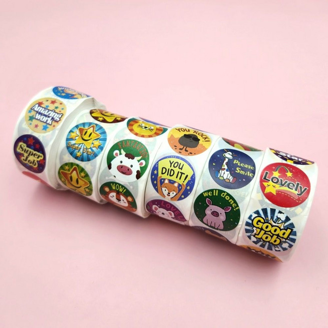 칭찬스티커 500P 잘했어요 영어 롤, A-213