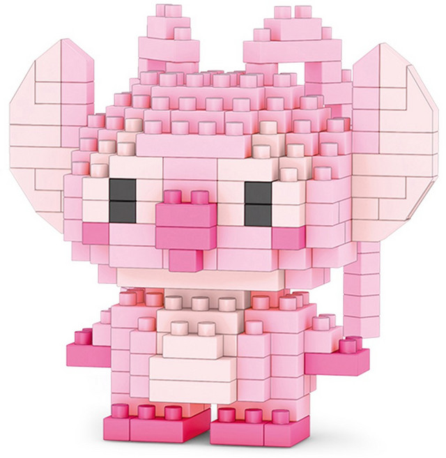 [알꿀밤-나노블럭-D애니] B미니 엔젤 스티치, 1개