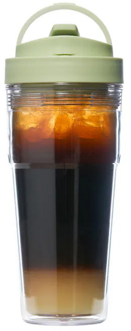 워키 에코젠 이중 진공 보온 보냉 투명 텀블러 750ml (팝업빨대 포함), 딜라이트그린