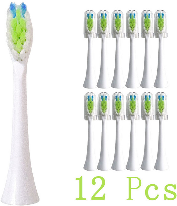 교체용 칫솔 헤드 필립스 소닉케어 플라크 클린 잇몸 스크류온 전동 호환 가능, 08 3color-2A-12pcs