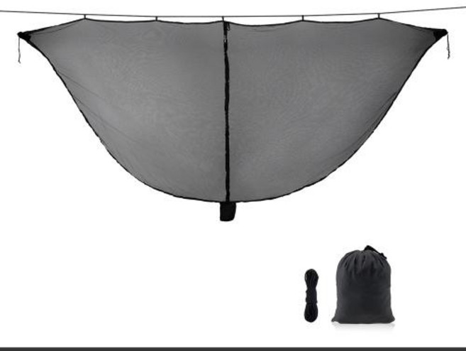 야외 경량 여행 휴대용 분리 모기장 캠핑 해먹용 벌레 그물, 2) Black