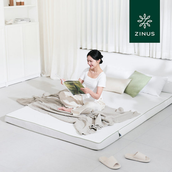 [리뉴얼 출시]지누스 그린티 플러스 메모리폼 토퍼 10cm Q 퀸 매트리스 침대 바닥