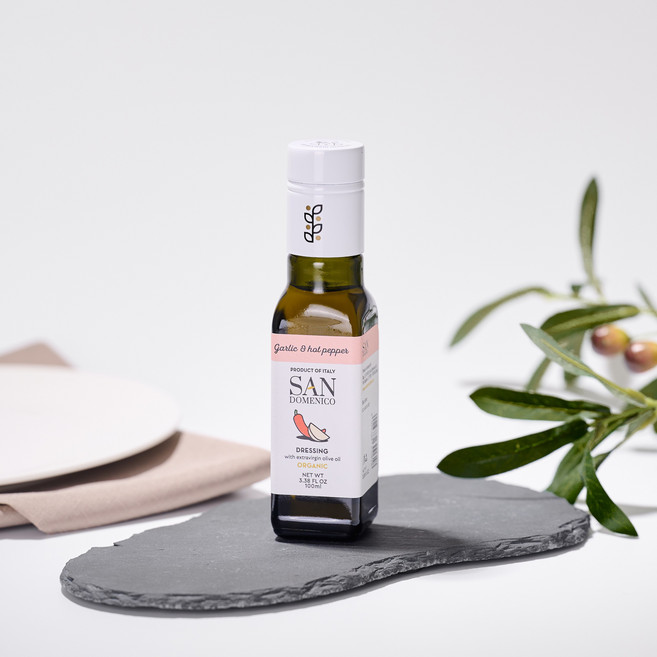 산도메니코 유기농 갈릭&핫페퍼 엑스트라버진 올리브오일 100ml, 1개