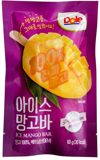 돌 아이스 망고바, 10개, 60g