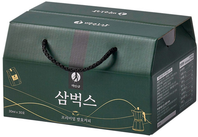 백진삼 삼벅스 프리미엄 발효 커피, 1개, 30개입, 30ml