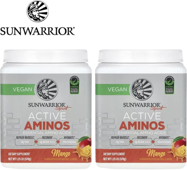 Sunwarrior 스포츠 Active Aminos 망고 570g 2개 - 쿠팡