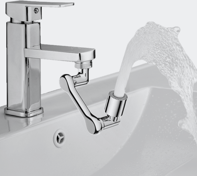 워터블리 360도 회전 수도꼭지 세면대 만능수도꼭지 구리재질, 1개