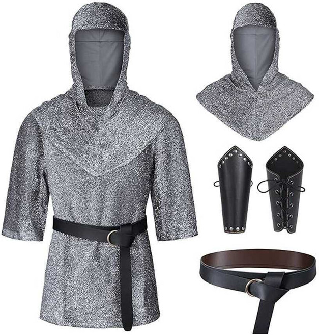 사슬갑옷 로마 중세 병사 상체 갑옷 졸사 의상 옷